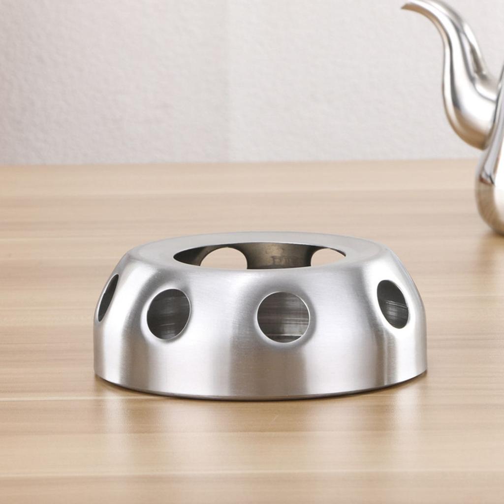 Outdoor Stand Stainless Steel Practical Teapot Warmer Trivet Coffee Heater Heating Base