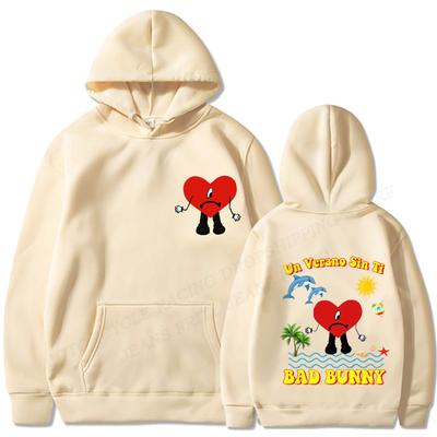 Un Verano Sin Ti Bad Bunny Print Hoodie Unisex Women Fashion Hoodies Long Sleeve Hoody Girl Coat Women Sweats Fleece Hooded Clothes
