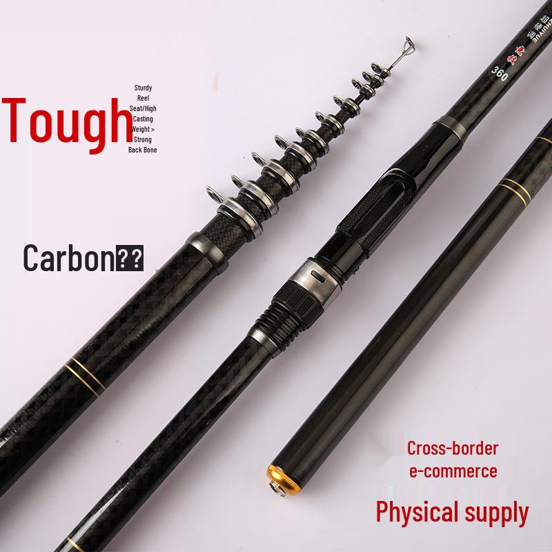 Chuiyue Carbon Fiber Shore Fishing Rod - Available in 2.7 to 6.3 Meters for Hand-Held and Sea-Use.