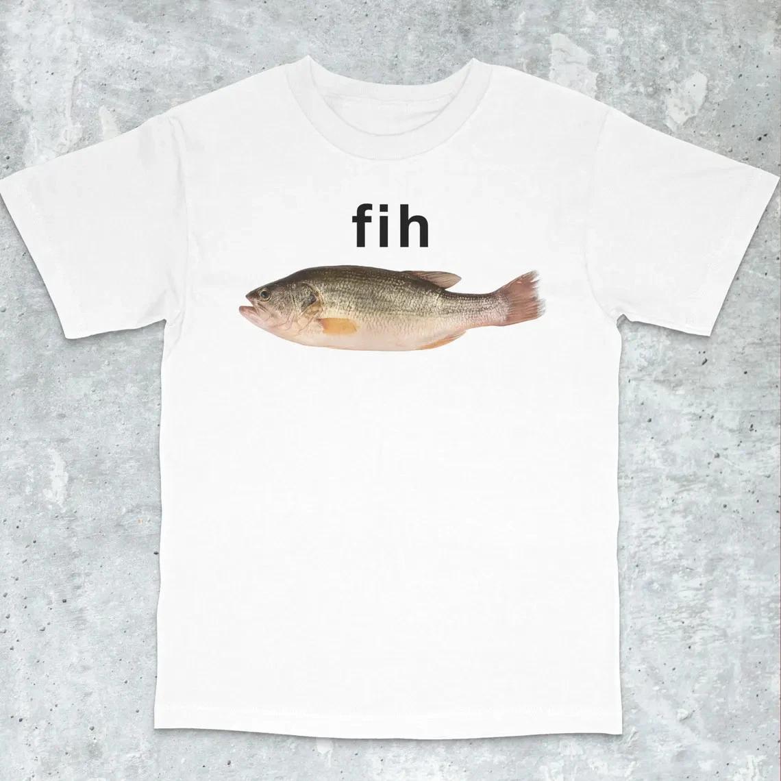 Fih Fish Meme Shirt - Stupid Meme Shirt, Funny Meme Shirt, Brain Rot Shirt 3XL