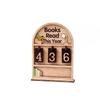 Wooden Book Read This Year Counter Reading Challenge Tracker Bookshelf Club Classroom Decor New Years Gifts For Bookworm Family