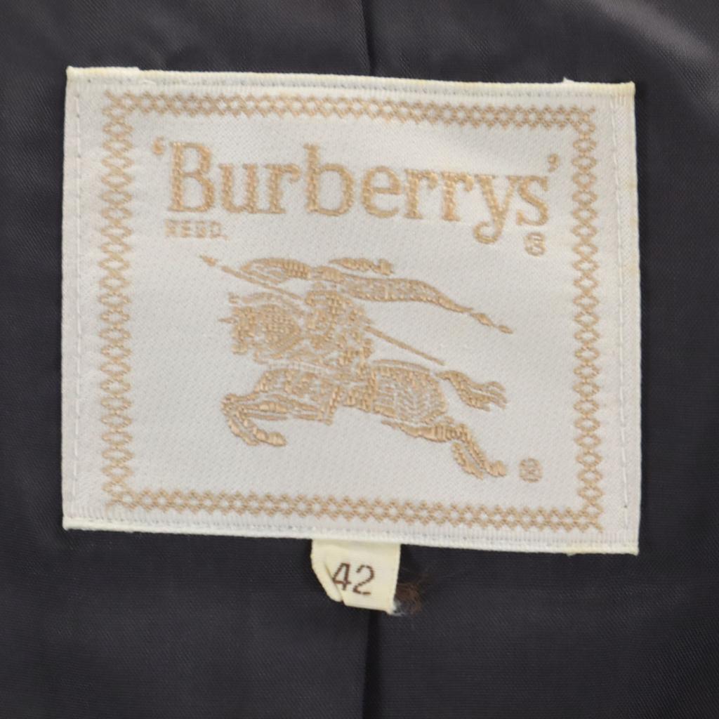 Burberrys 90s Old Striped Pattern double tailored jacket 42 Sanyo Shokai Women Used