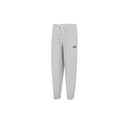 Calças Jogger Casuais com Estampa de Logotipo Femininas Parte de Baixo Cinza 622284-04