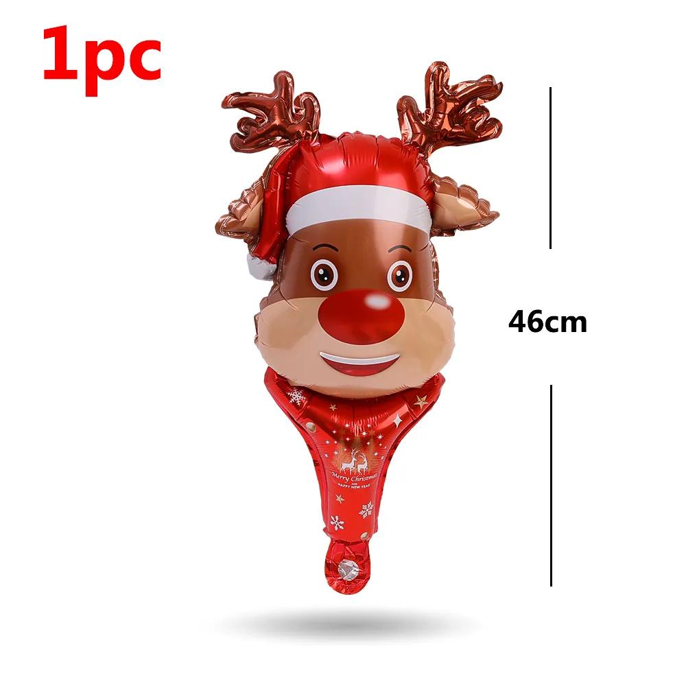 1-12 ks Vánoční hliníkové fóliové balónky Santa Claus sněhulák los balónkové tyčinky vánoční ozdoby na stromeček dětské hračky festivalové dekorace na párty
