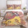 3pcs Snow White and the Animals Bedding Set, Including 1 Quilt Cover and 2 Pillow Shams, Without Filling, Soft and Comfortable Home Bedroom S088