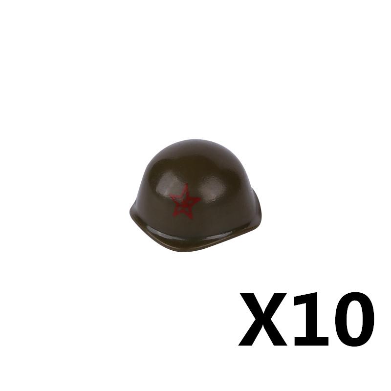 Military Figure MOC Building Block Accessories Vest Equipment Soviet American Soldier Helmet Hat Kit Mini Brick Toy Gift K48