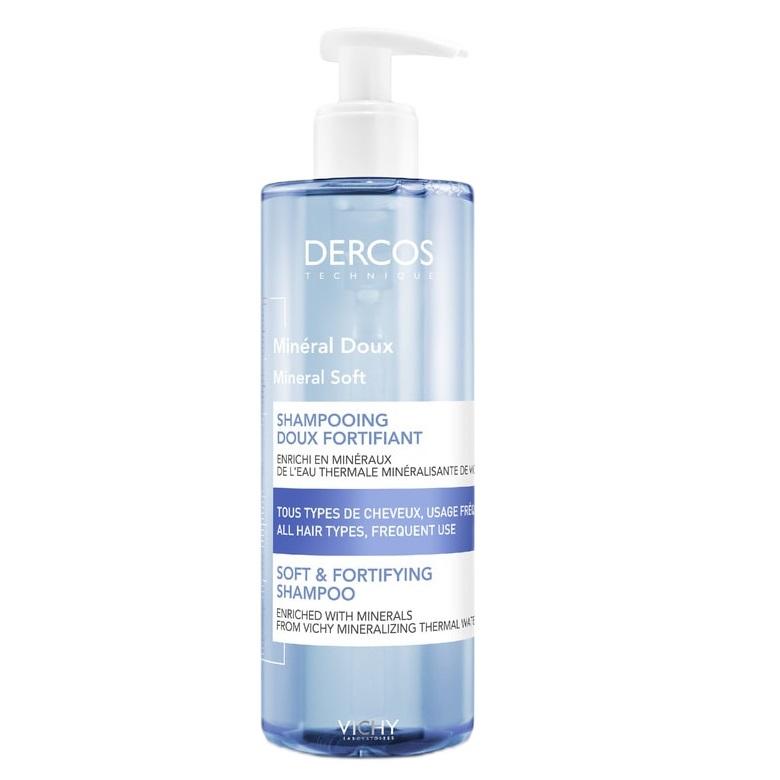 Vichy Dercos Gentle Fortifying Shampoo for Hair, 400ml