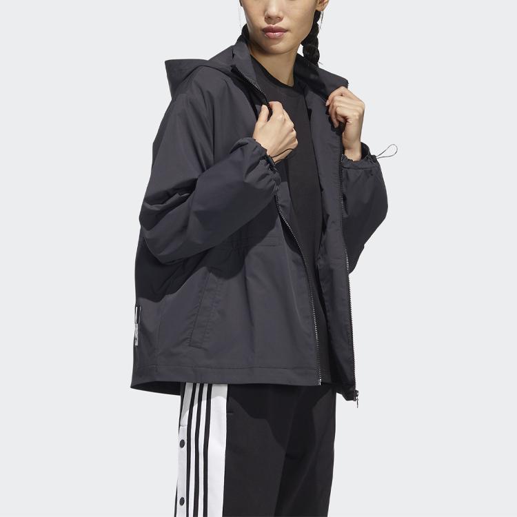 Adidas Originals Adibreak Sports Hooded Jacket Women Jackets Black HH9460
