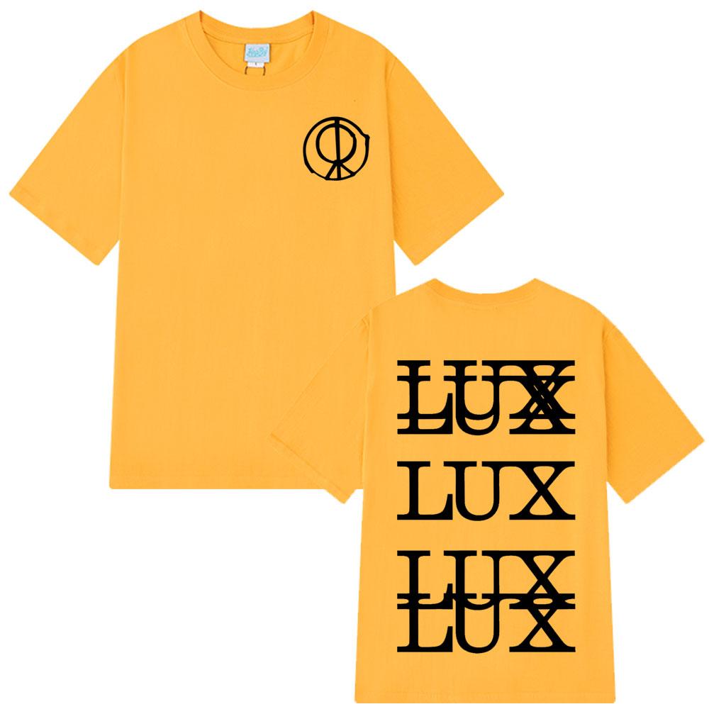 

Singer Rosalía LUX TRACKLIST Vintage Graphic Tshirts Men Women Harajuku T-shirts Summer Cotton Fashion Loose Casual T-shirts Top M