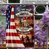 2D Flat Veteran Memorial Metal Sign, "All Gave Some Some Gave All" Quote, 8×12 Inch Aluminum Wall Art, Patriotic Veteran Tribute Design, Durable