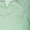 ZANZEA Camicia da donna a righe larghe con colletto a punta e maniche a 3/4