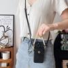 Fashion Phone Case For iPhone 17 15 14 13 12 11 16 Pro Max Plus Wallet Card Slot Flower Pearl Strap Cord Lanyard Bumper Cover