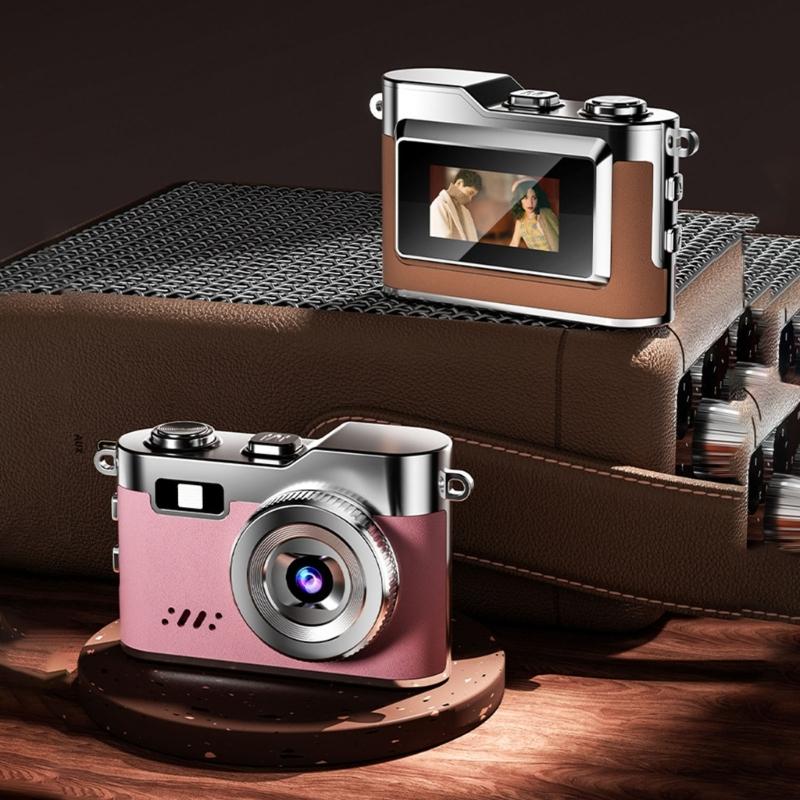 Retro Design Mini Digital Camera 1080P Video Recording Supports 16GB 32GB Card