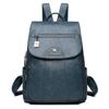 Women s Backpack Large Capacity Soft PU Travel Bag Fashion Trend Student Anti-theft Imitation Sheepskin Backpack