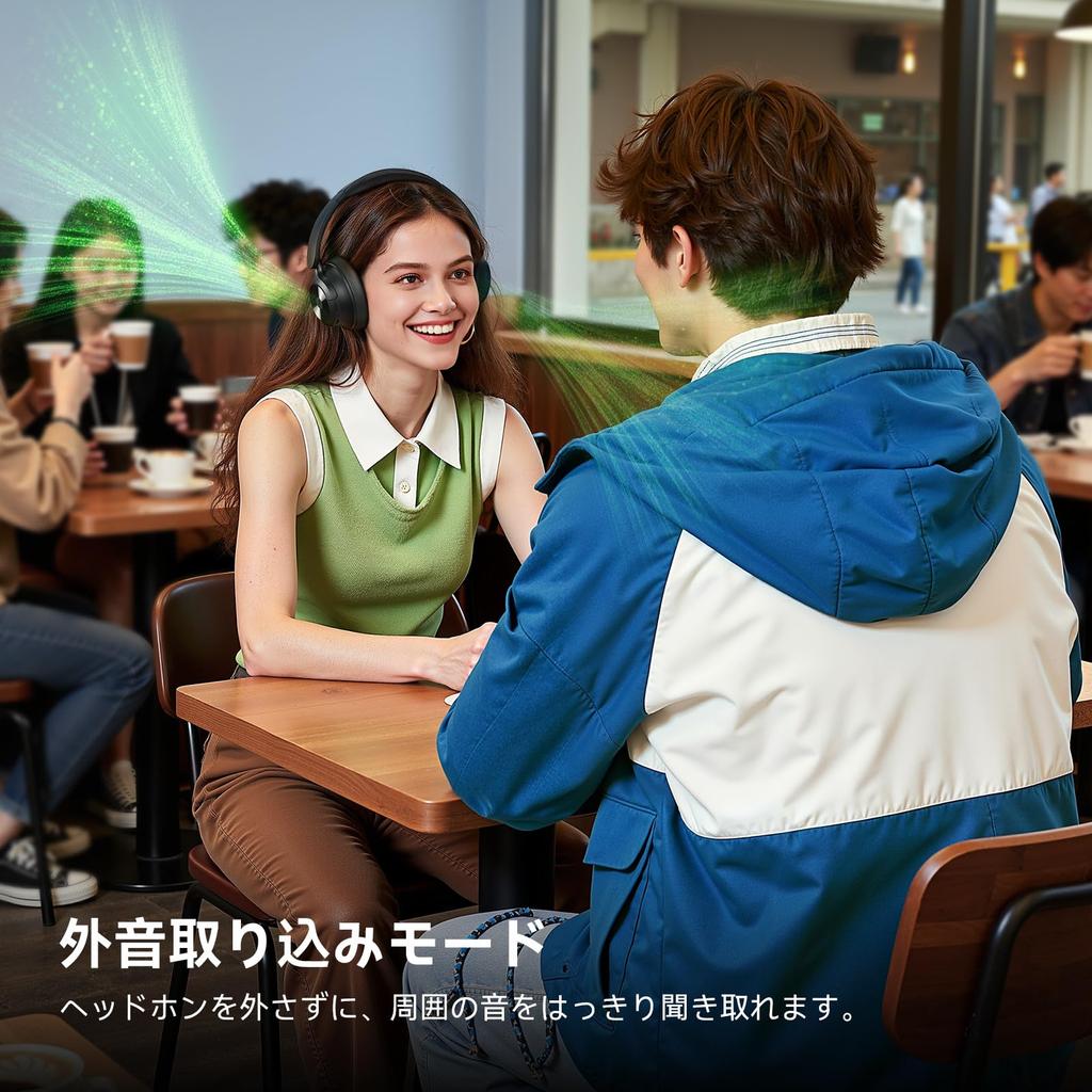 OneOdio Focus A1Pro Wireless Headphones, On-Ear Hybrid Noise Cancelling Bluetooth 6.0 Headphones, Low Latency Gaming Mode, 70 Hours of Continuous