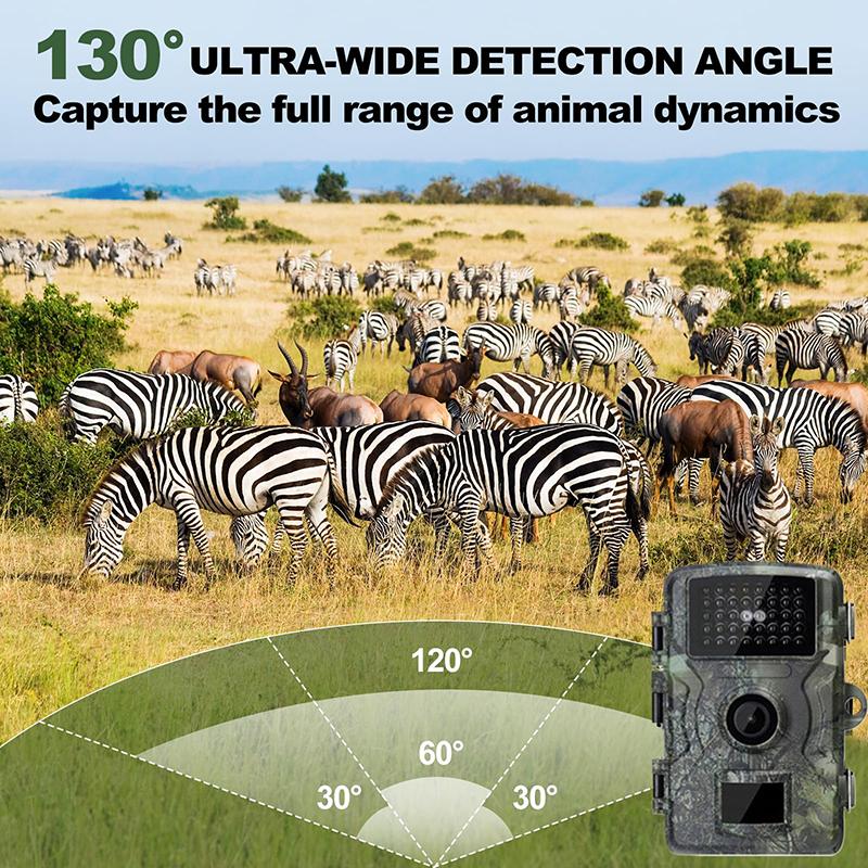 Wildkamera, 1080P 48MP Wildkamera mit Nachtsicht, 0,05s Auslösezeit, Bewegungserkennung, IP66 Wasserdicht