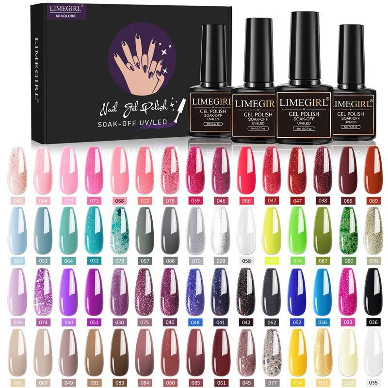 36 Colors Gel Nail Polish Set with LED Light, Full Manicure Tools Kit, Quick Dry Long Lasting Salon Home Use