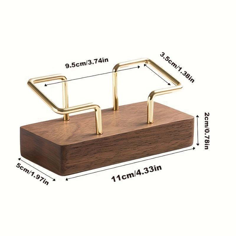 

Creative solid wood business card holder 1pcs коричневый