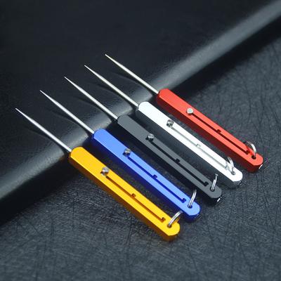 Portable Titanium Alloy All-in-one Toothpick, Tamper-resistant, Express Tool, Telescopic And Anti-slug, Three-gearAdjustable