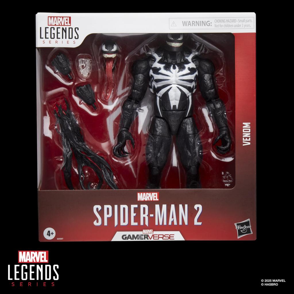 Hasbro Marvel Legends Series Gamerverse Venom, a Collectible 26.5cm Action Figure Based On the Video Game "Spider-Man 2" (G0597) Authentic
