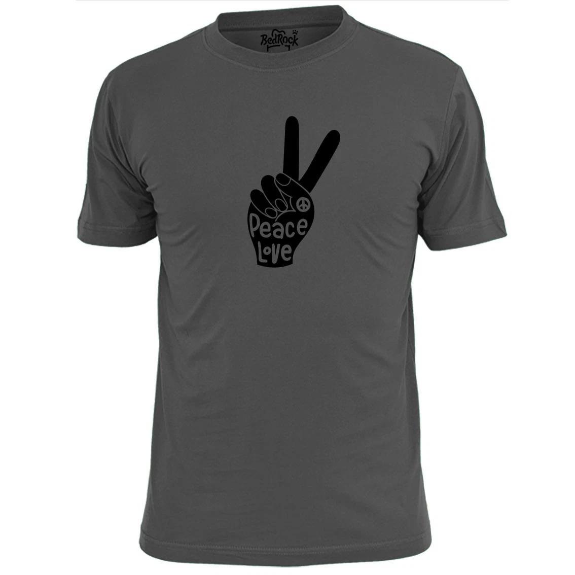 Mens Peace And Love CND Hand T shirt Freedom Anti War M