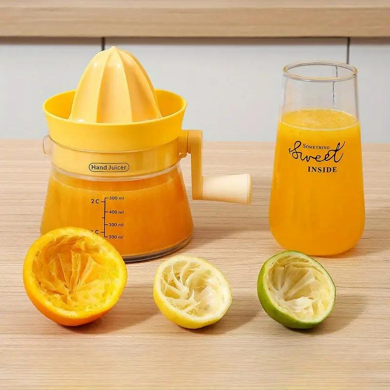 Malý domácí ruční odšťavňovač Manuální odšťavňovač na ovoce Odšťavňovač na pomeranče a citrony Separátor ovocné dužiny