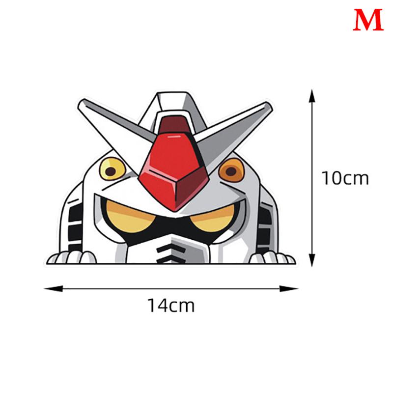 Funny Gundam Rx-78 Peeking Anime Car Sticker Vinyl Pvc Decal