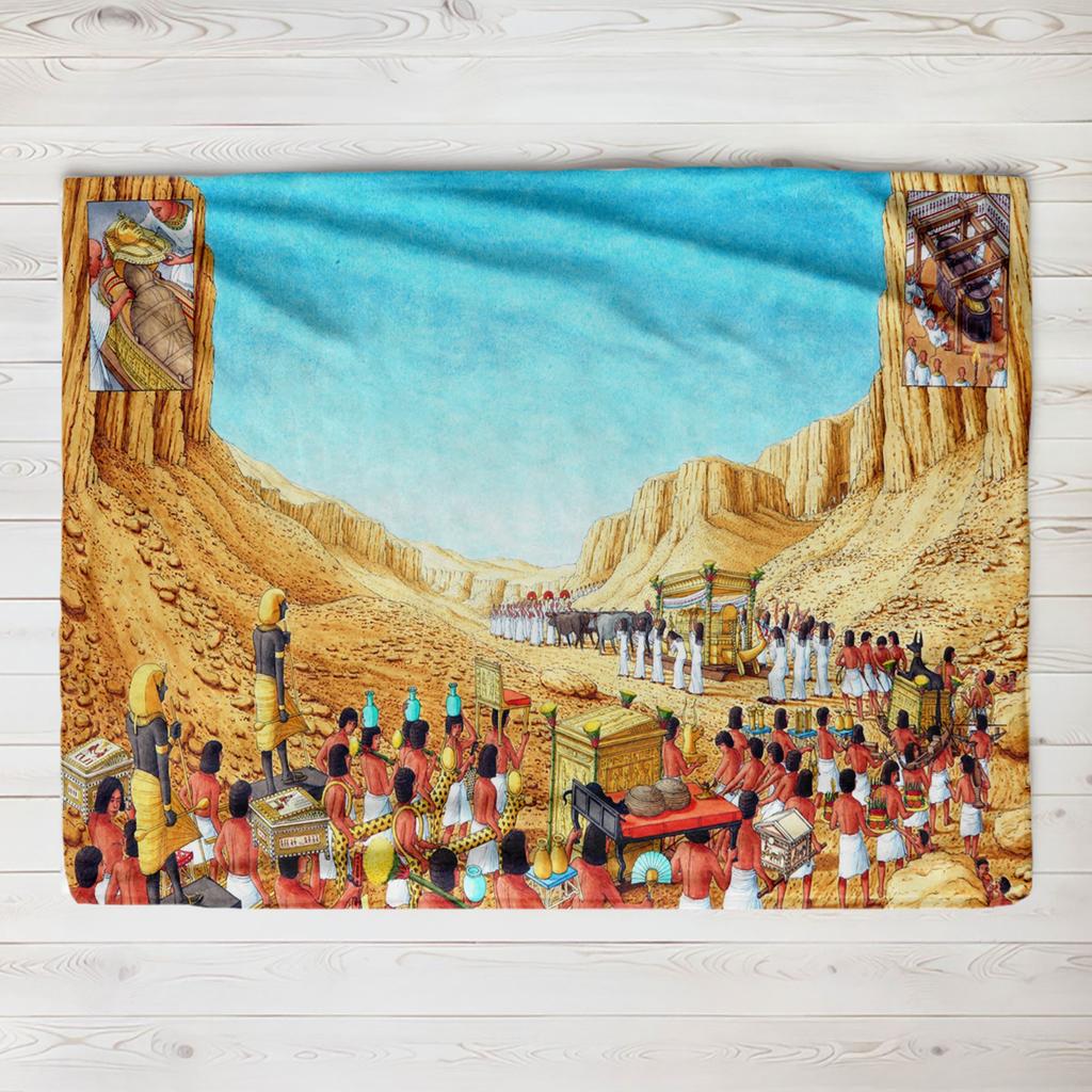 Ancient Egyptian Civilization Thin Blanket The Ancients Daily Printed Warm Throw Blanket for Sofa Bedroom Office Plush Quilt
