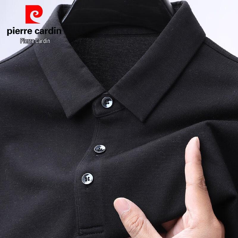 Pierre Cardin Men's Long-Sleeve Cashmere Silk Blend Polo Shirt