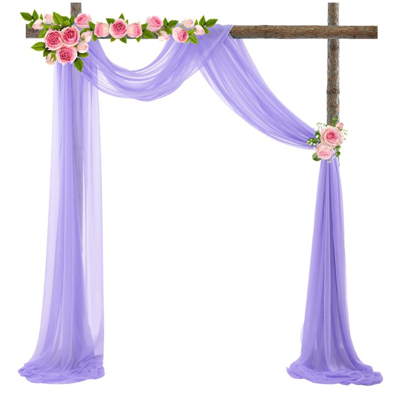 Chiffon Drapery Densed Stretch Yarn Wedding Arch Outdoor Background Draping Fabric Photography Props