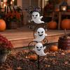 Metal Ghost Stakes for Garden Halloween Stake LED Light, Waterproof Ground Decor Lamp, Outdoor Yard Lawn Path Decoration Holiday Glowing Art