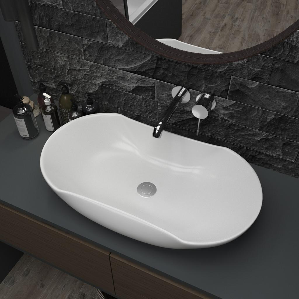 Helmken 57066000 Countertop Washbasin (66x41) White