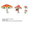 3Pcs Cartoon Mushroom Figurines Realistic Looking Weather-Resistant Outdoor Miniature Statues Potted Landscape