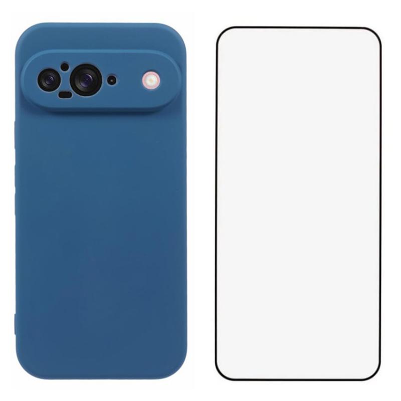 WANLONFENG RB2 Series for Google Pixel 9 Case TPU Phone Cover with Screen Protector