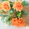 Artificial Flowers High-Density Silk Fabric Soft Touch Waterproof Flexible Branches Window Display Fake Flowers Wedding Hotel Decor