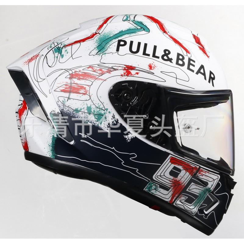 Full Face Motorcycle Helmet DOT CE Certified Racing Motorbike