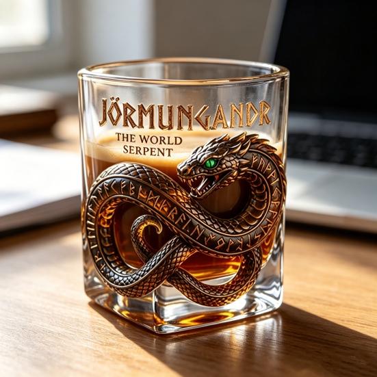 Octopus Whiskey Glass 260ml Rum Tasting Glass Deep Sea Creature Tumbler Collectible Cocktail