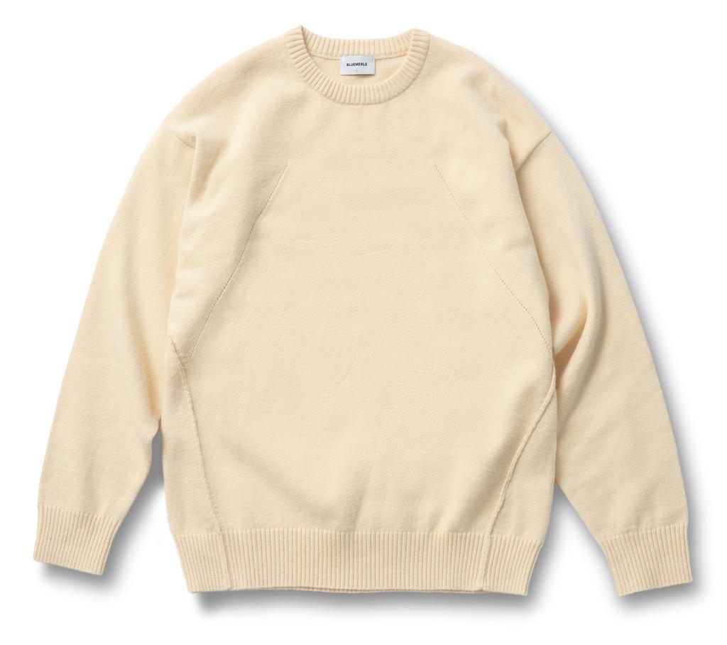 Beullumeol Pbt Wool Crew Neck Knit - Oatmeal Beige