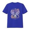 Damen Rock And Roll Wild Spirit Boho Engelsflügel Floral Gitarre T-Shirt Schwarz vintage Gewaschenes Oberteil Für den Alltag Dehnbar
