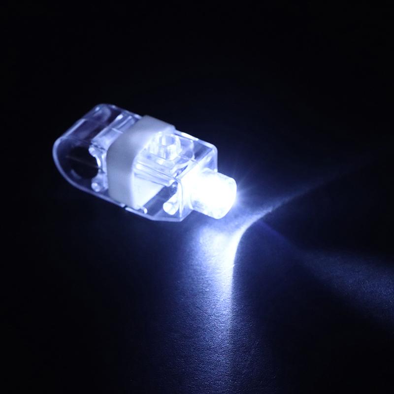10Pcs Color Luminous Led Finger Lights Glow In The Dark Finger Flashlights Toys For Kids Birthday Rave Party Supplies
