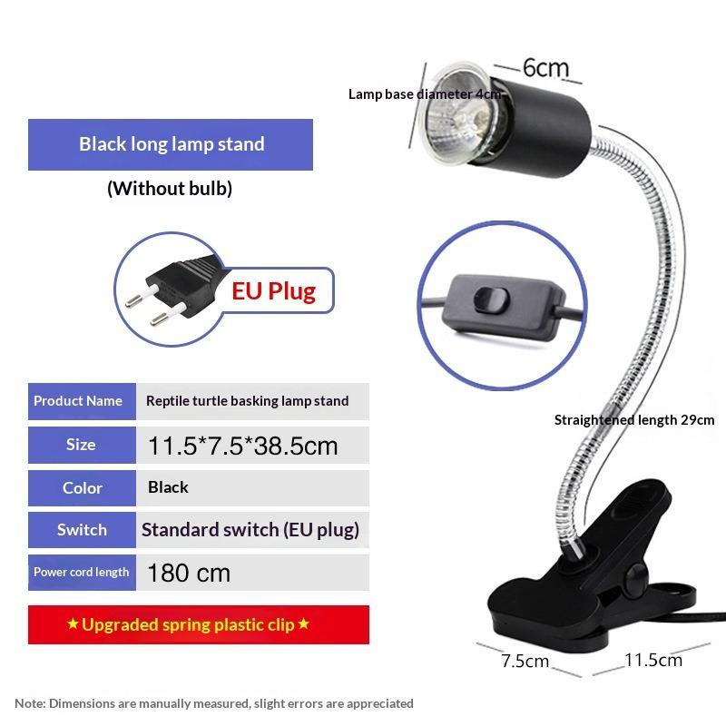 

Turtle Sun Back Lamp Crawler UVA + UVB Crawler Pet Heating Lamp Holder Turtle Tank Three-in-one Heating Adjustable Thermal Insulation Lamp