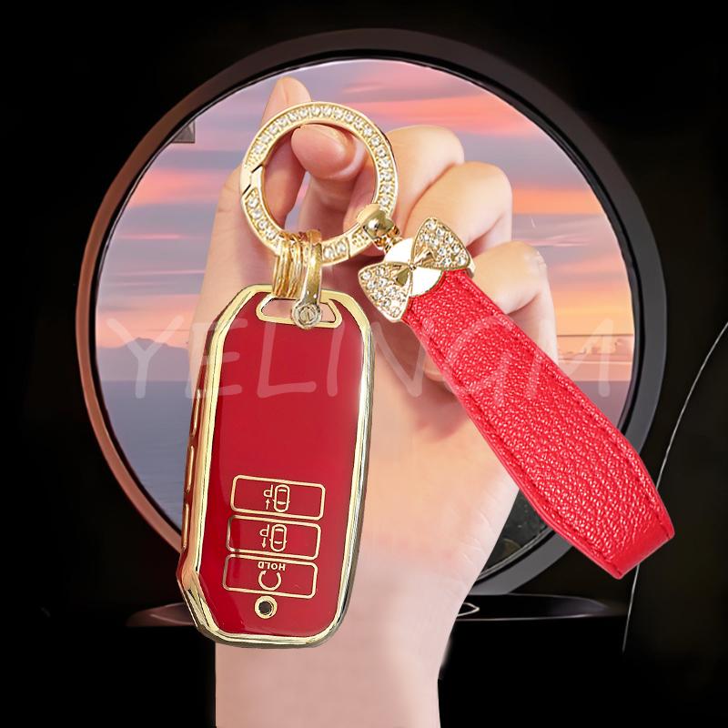 7 Buttons Tpu Car Key Case Cover For Kia Sportage Niro Sorento Mq4 Ev6 Seltos K5 K8 V6 Gtline   Protected Holder Fob Bag