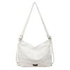 Fashi Lightweight Solid Color Canvas Zipper Shoulder Bags 2026  Sewing Thread Casual Versatile Women's Crossbody Bags