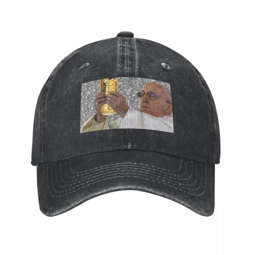 Pope with Gold Four Loko Baseball Cap Bobble Hat Cosplay Mens Womens