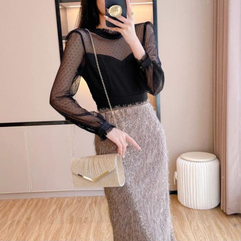 New Shiny Ruched Large‑Capacity Princess Style Women Handbag Elegant Crossbody Evening Bag Formal Dress Matching Party Hand Purse