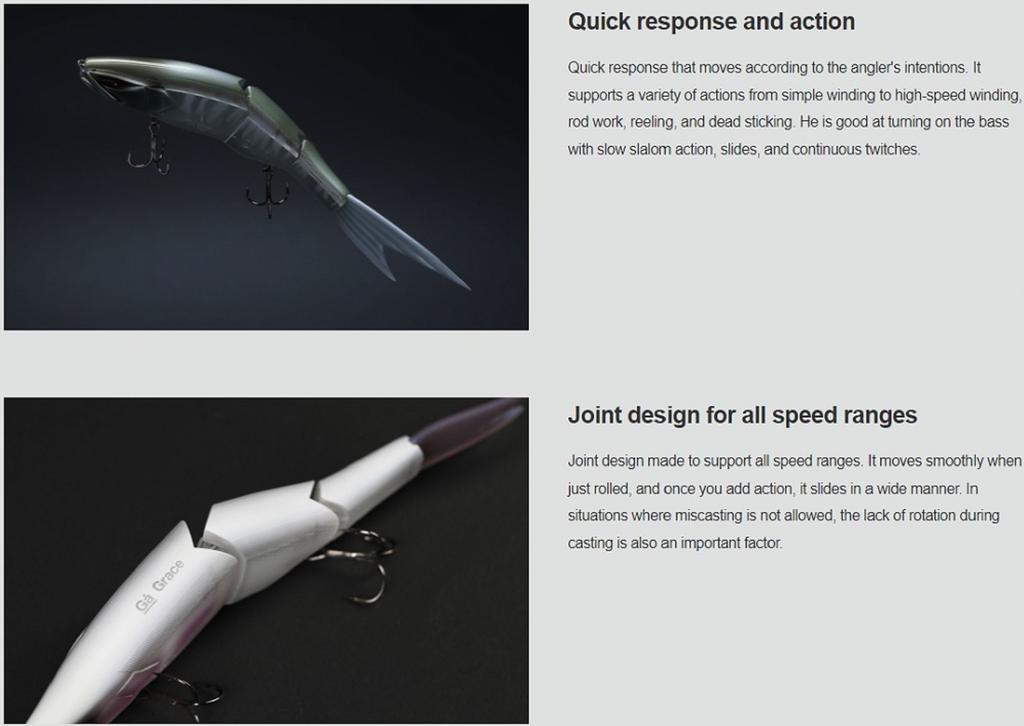 Galapagos Grace 240F Jointed Swimbait Floating Lure 10 (2652)