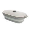 Cainz Microwave Easy To Use In the Silicone Easy To Microwave and Dishwasher Recipes Easy Microwave Cookware Cooker, Square, Gray, Microwave, Steamer,