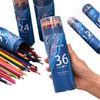 48-Color Wooden Pencils Set: Oil & Water-Based for Children and Graffiti Art