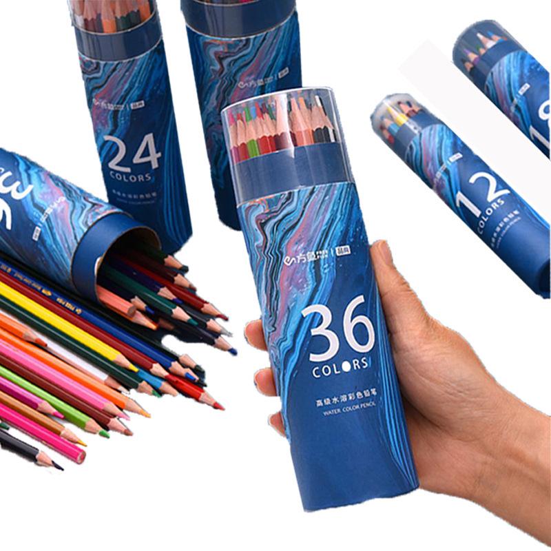 48-Color Wooden Pencils Set: Oil & Water-Based for Children and Graffiti Art