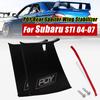 1 stycken PQY bakvingsspoiler stödstabilisator för Subaru STi 04-07 med PQY-dekal